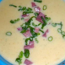 Hearty Potato Soup With Irish Cheddar and Corned Beef recipe