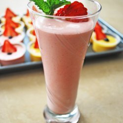 Strawberry Gelatin Dessert recipe