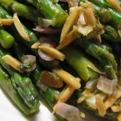 Steamed Asparagus With Almond Butter recipe