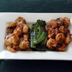 Red and White Prawns (Shrimp) With Green Vegetables (Yuan Yang X recipe