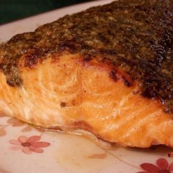 Pesto Grilled Salmon recipe