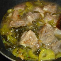 Pork Spareribs With Preserved Vegetables recipe