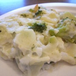 Scalloped Potatoes & Broccoli recipe