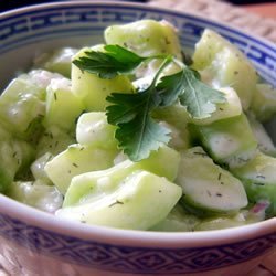 Cucumbers with Sour Cream recipe
