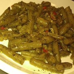 Chinese Peppered Green Beans recipe