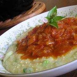 Soft Polenta with Spicy Tomato Sauce recipe