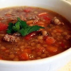 Lentil and Sausage Soup recipe