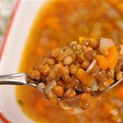 Greek Lentil Soup (Fakes) recipe