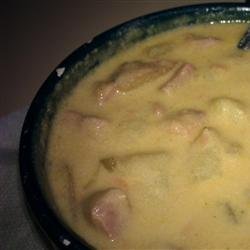 Ham, Potato, and Cheese Soup recipe