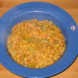 Tomato-Curry Lentil Stew recipe