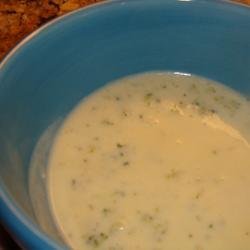 Easy Cheesy Cream of Broccoli Soup recipe