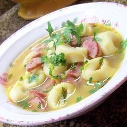 Mushroom, Leek, Chicken Sausage and Tortellini Soup recipe