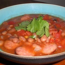 Sassy Sausage and Black Bean Soup recipe
