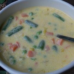 Cheesy Vegetable Soup I recipe