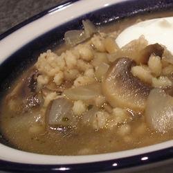 Mushroom Barley Soup recipe