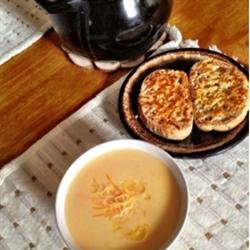 Creamy Cheddar Cheese Soup recipe