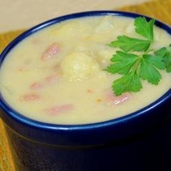 Southwestern Cauliflower and Ham Soup recipe
