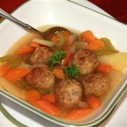 Chicken Meatball Soup recipe