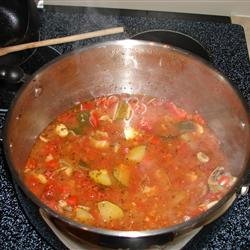 Zucchini and Pork Soup recipe