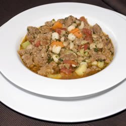 Spicy Sausage Soup with Cilantro recipe