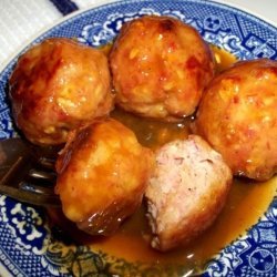 Glazed Ham Balls recipe