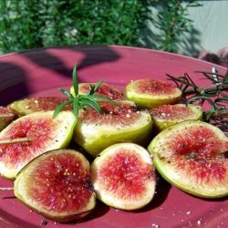 Grilled Fresh Figs on Rosemary Skewers recipe