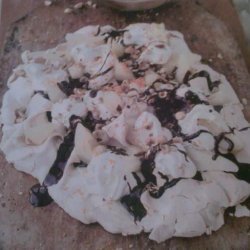 Tray Baked Meringue W Pears, Cream, Toasted Hazelnuts, Chocolate recipe