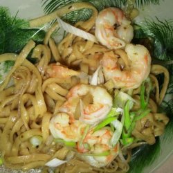 Laksa Flavoured Prawns/Shrimp and Hokkien Noodles recipe