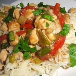 Capelli D' Angelo With Thai Chicken recipe