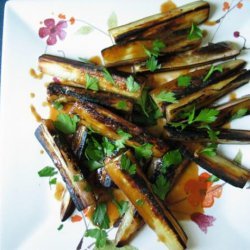 Cold Eggplant With Spicy Asian Peanut Dressing recipe