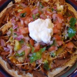 Barbecued Chicken Tostados Ww 8 Pts recipe