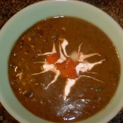 Spanish Black Bean Soup - Vegan recipe