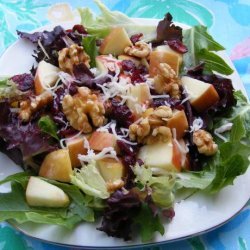 Greens, Apple and Walnut Salad recipe