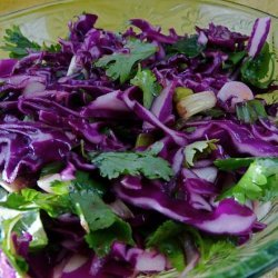 Raw Vegan Red Cabbage Salad recipe