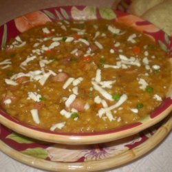 Mexican Lentil Soup With Panela Cheese recipe