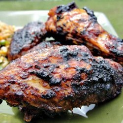 Chicken Wings With Bourbon-Molasses Glaze recipe