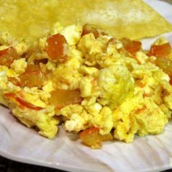 Huevos Pericos (Colombian Scrambled Eggs) recipe