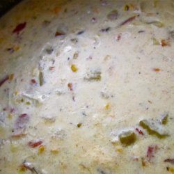 Chicken Corn Chowder With Green Chilis and Bacon recipe