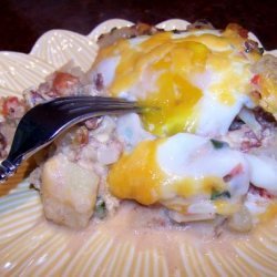 Baked Corned Beef Hash and Eggs recipe