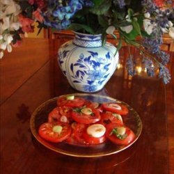 Marinated Tomatoes With Onions recipe