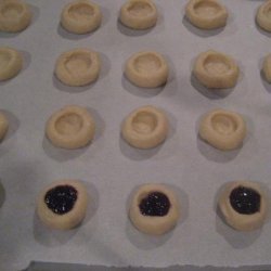Very Easy Raspberry Thumbprint Cookies (Uses Cookie Mix) recipe