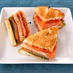 Salmon Club Sandwich recipe