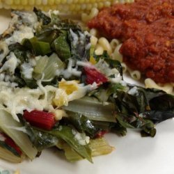 Baked Swiss Chard With Olive Oil and Parmesan recipe