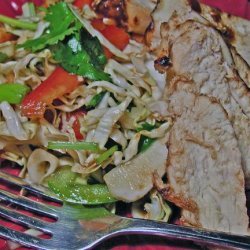 Hoisin-Glazed Chicken With Cabbage Slaw recipe