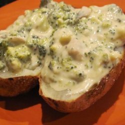Broccoli and Cheese Topped Potatoes recipe