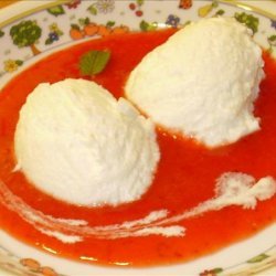 Yoghurt Mousse With Strawberry Sauce recipe