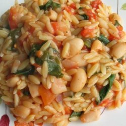 Beans, Tomatoes, and Spinach recipe