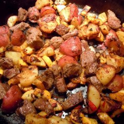 Skillet Squash and Potatoes recipe