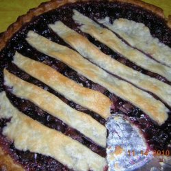 Blueberry Rhubarb Almond Pie recipe