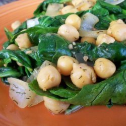 Greek Chickpeas & Spinach recipe